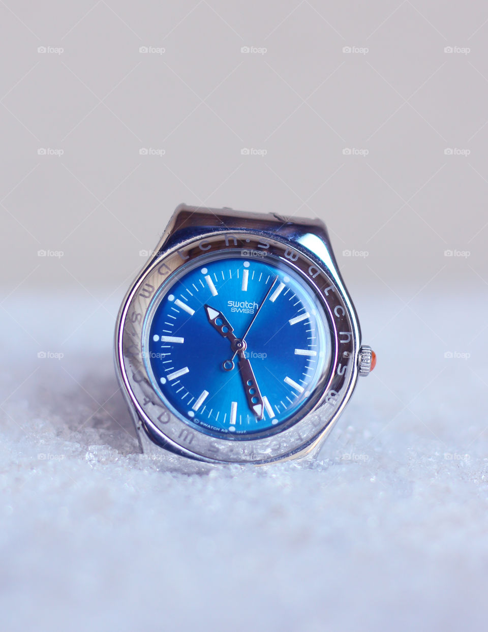 Swatch ladies wrist watch with Blue dial