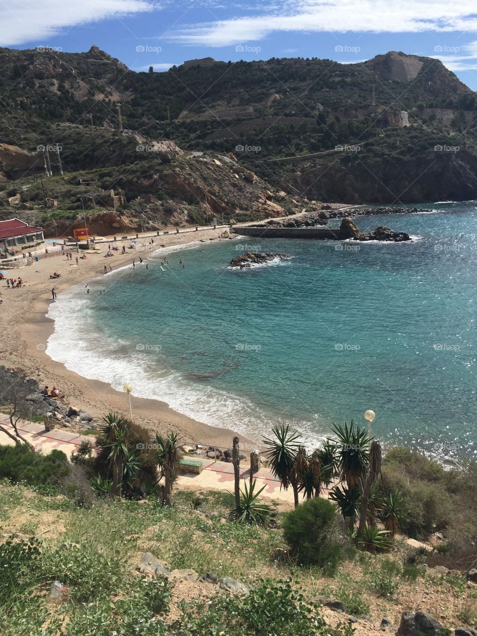 Spanish beach. A beach in Spain
