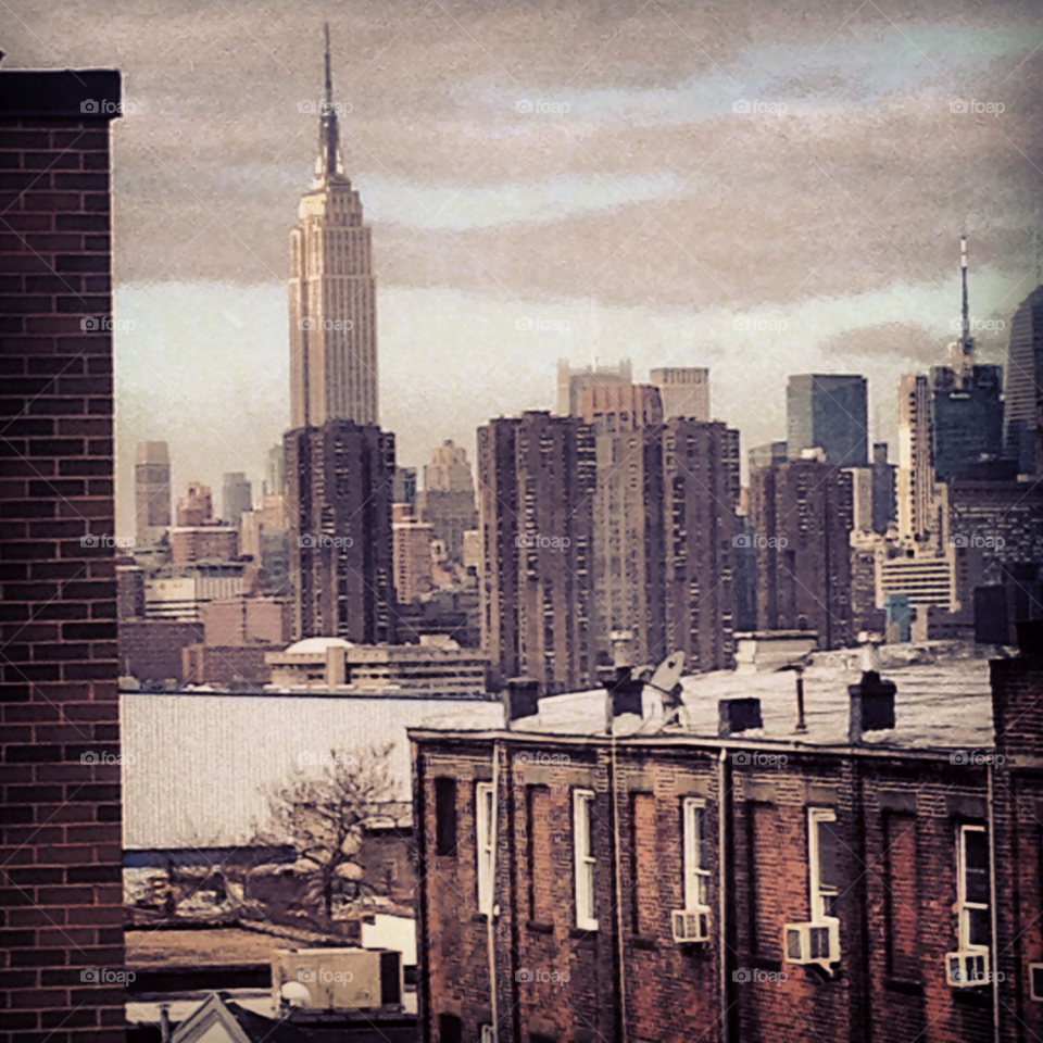 new york city skyline empire state building nyc by MikeRattet