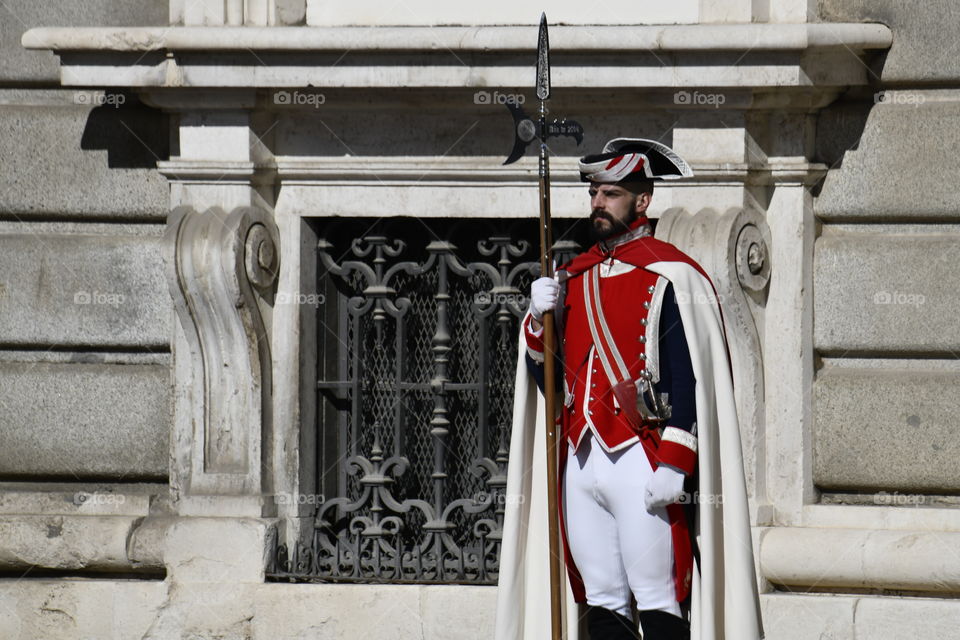 Change of guard Palacio Real Madrid Spain
