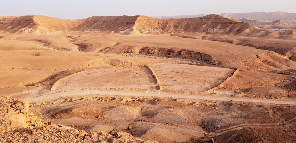 desert, Saudi Arabia, plateau, sand, view,