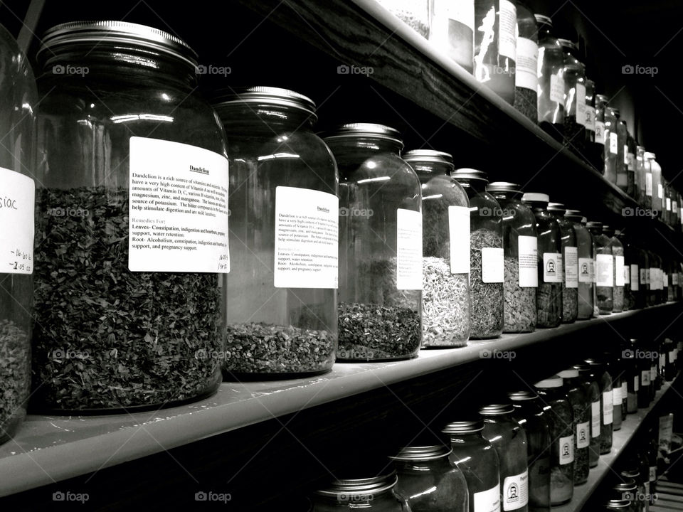 arizona herbs black and white jars by a_physicist