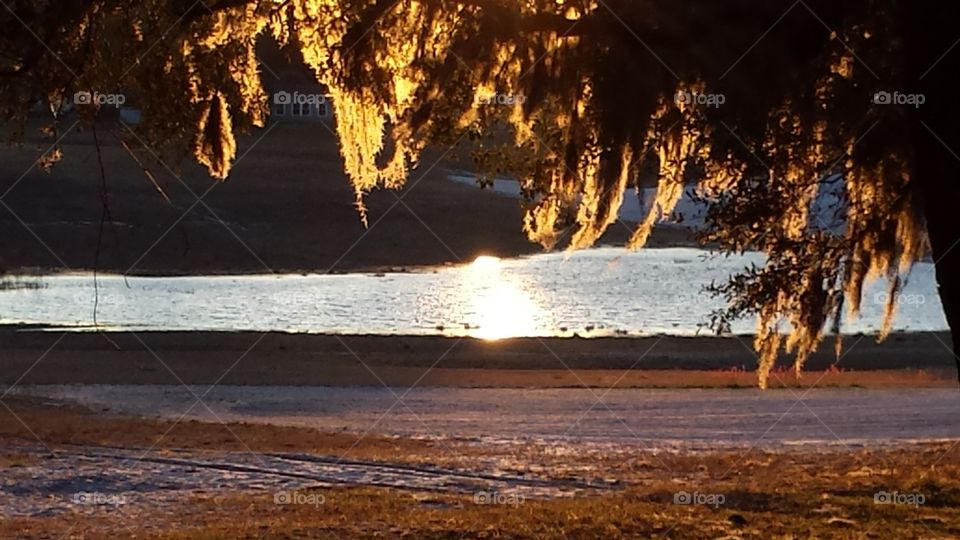 evening in Keystone. sun setting in our back yard