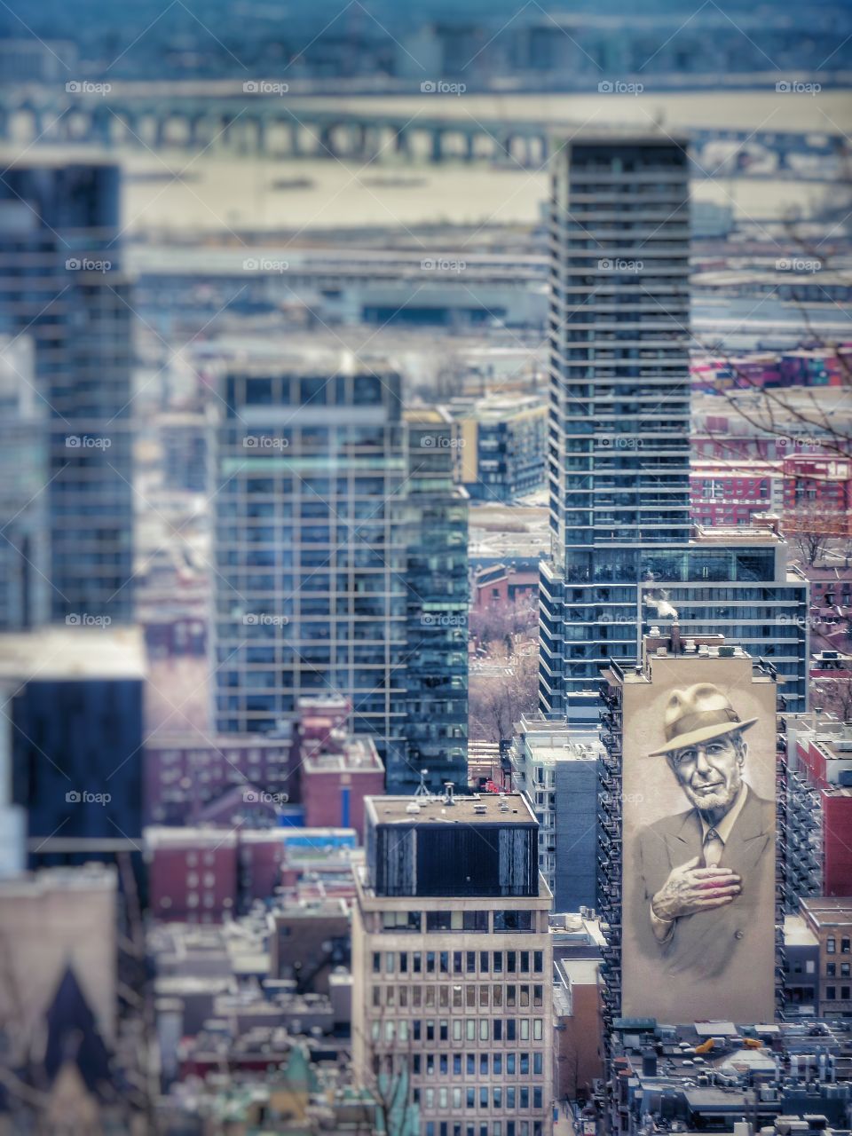 Leonard Cohen mural Montreal