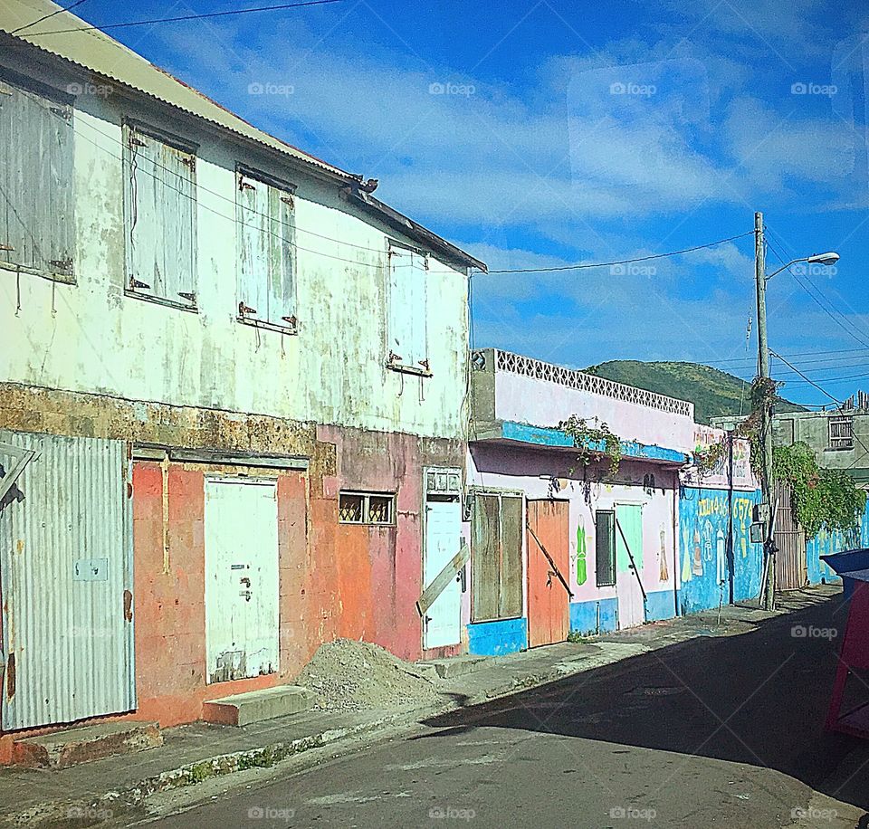 Streets of St. Kitts.  Recovering still from the 2017 hurricanes, but looking better every day.  