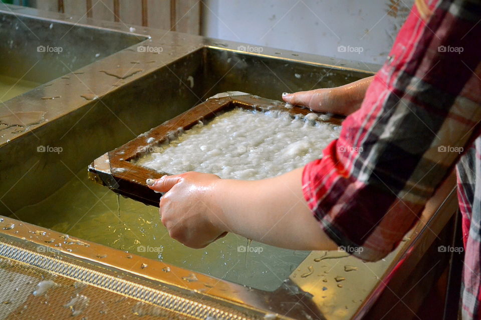 Homemade paper making