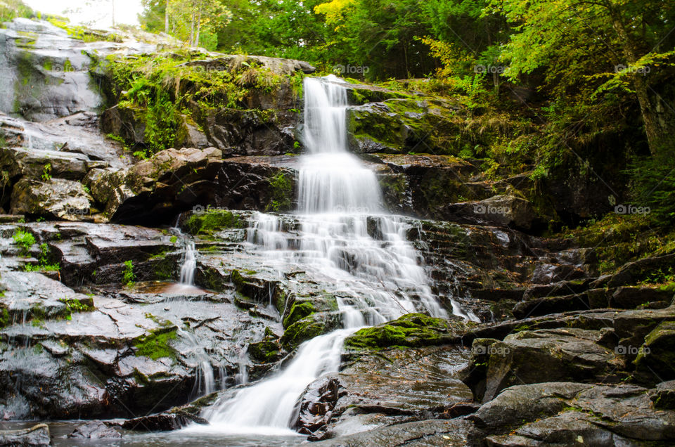 Shelving rock falls