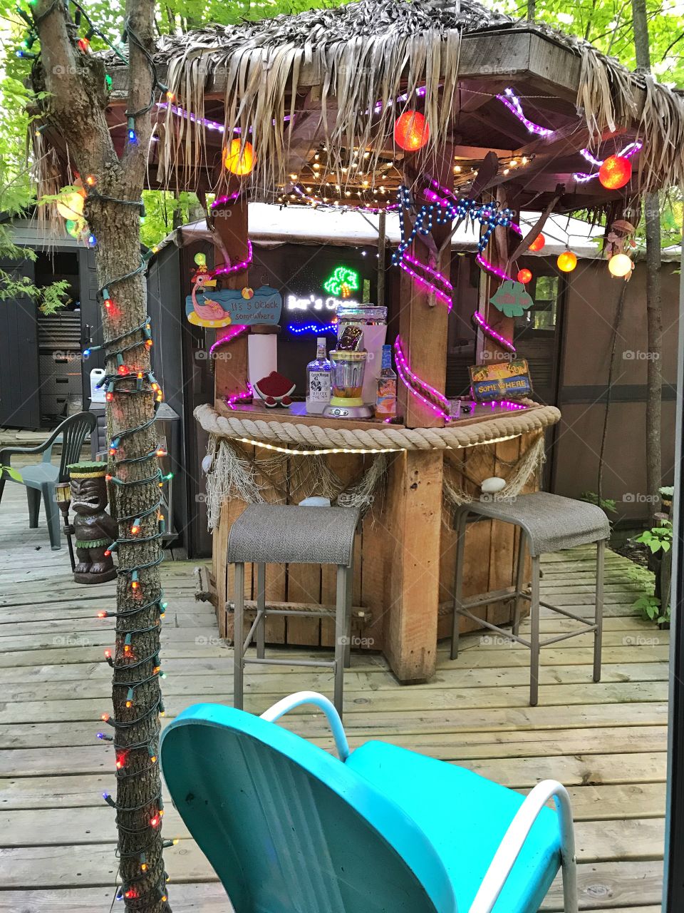 The tiki bar is now open 