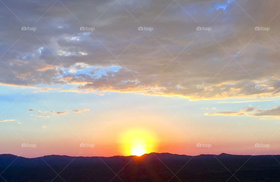 DESERT SUNSET- SOUTHERN ARIZONA MOUNTAINS