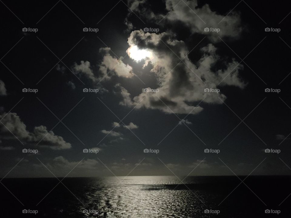 Hiding behind clouds