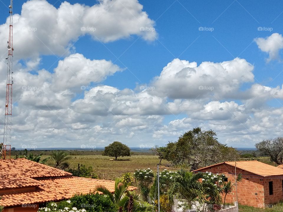 foto de cima da laje de casa