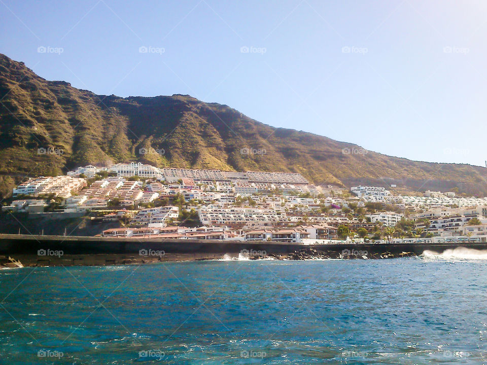 Town of Los Gigantes on Tenerife