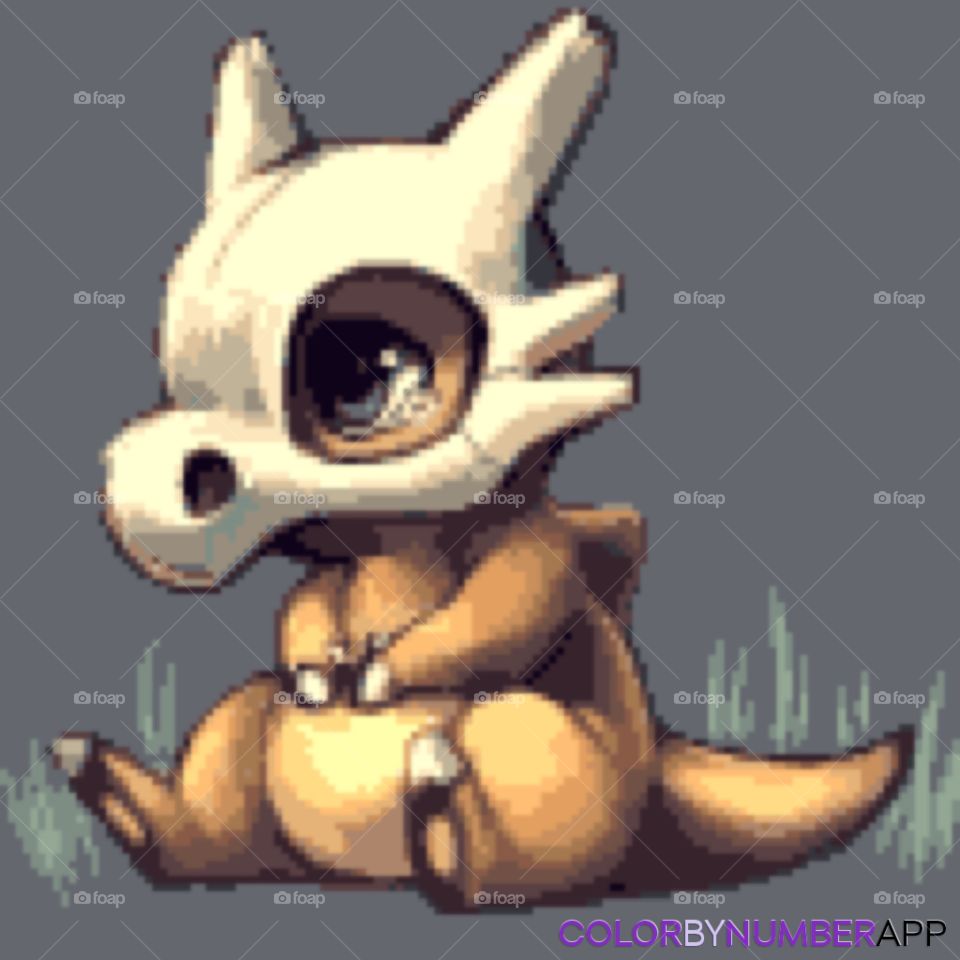 Cubone is one of the most adorable Pokémon in the world, so I colored this marvelous masterpiece of it being cute for all artists to see. But the best part is this picture could make a fortune for all anime lovers.