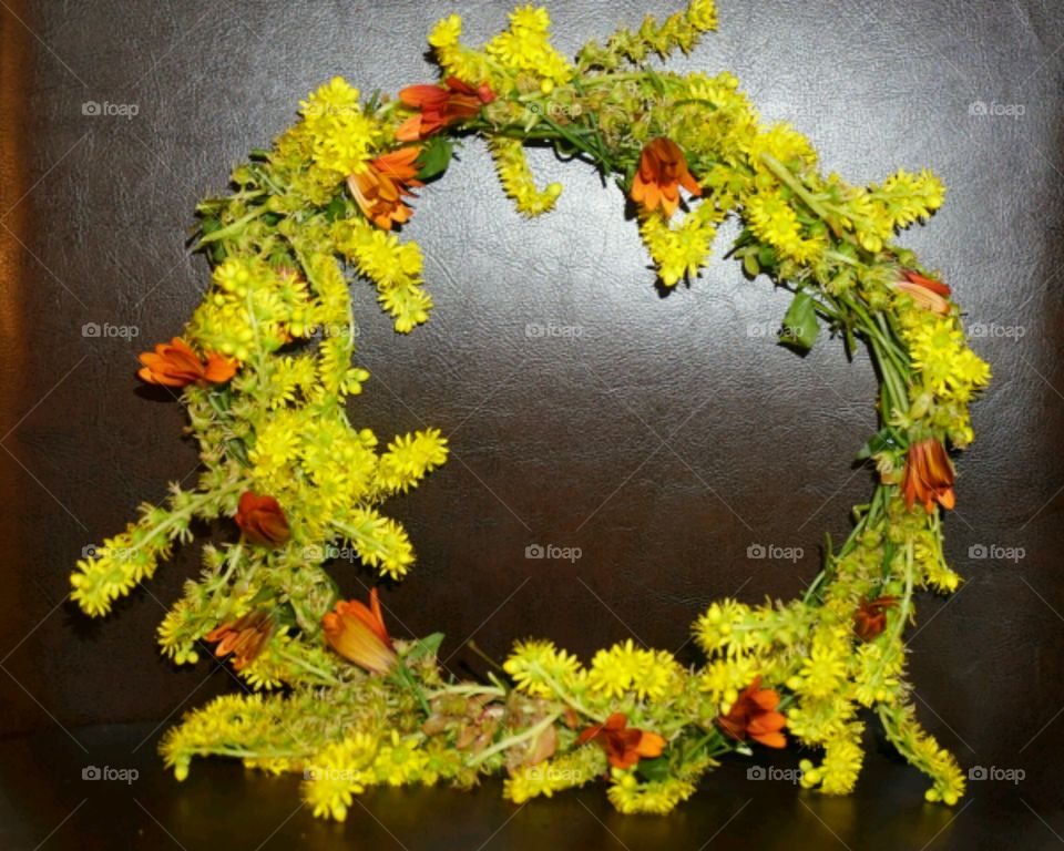 Flower Crown - Daisy with succulent flowers