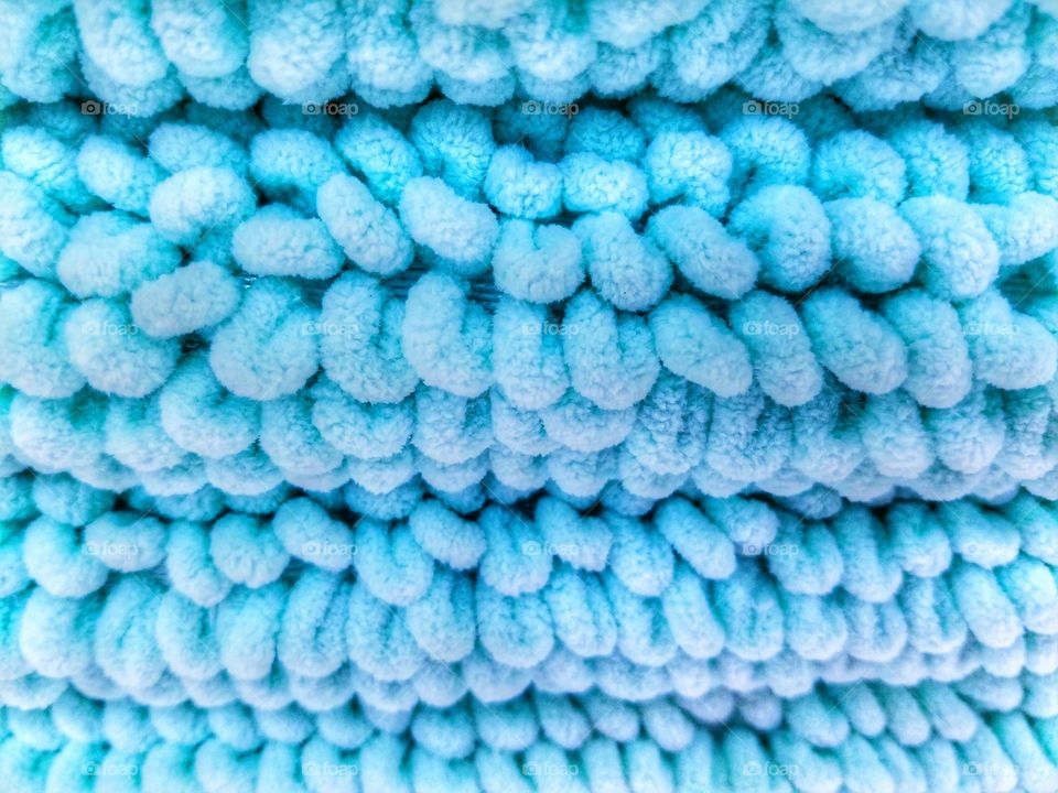 Extreme close-up of a bath mat from Target