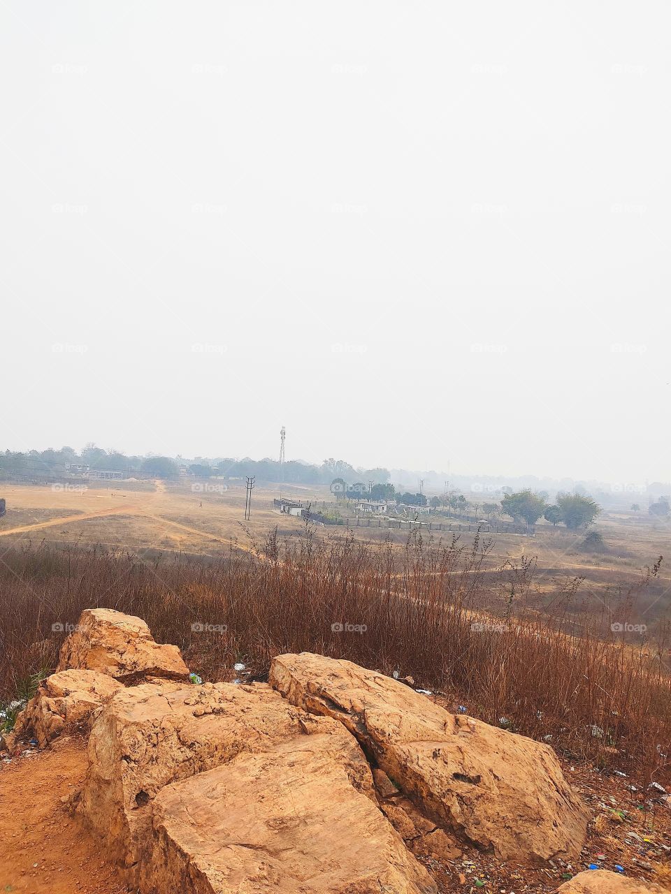 Beautiful view from the top of hill.