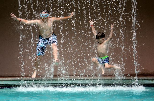 Waterfall jump