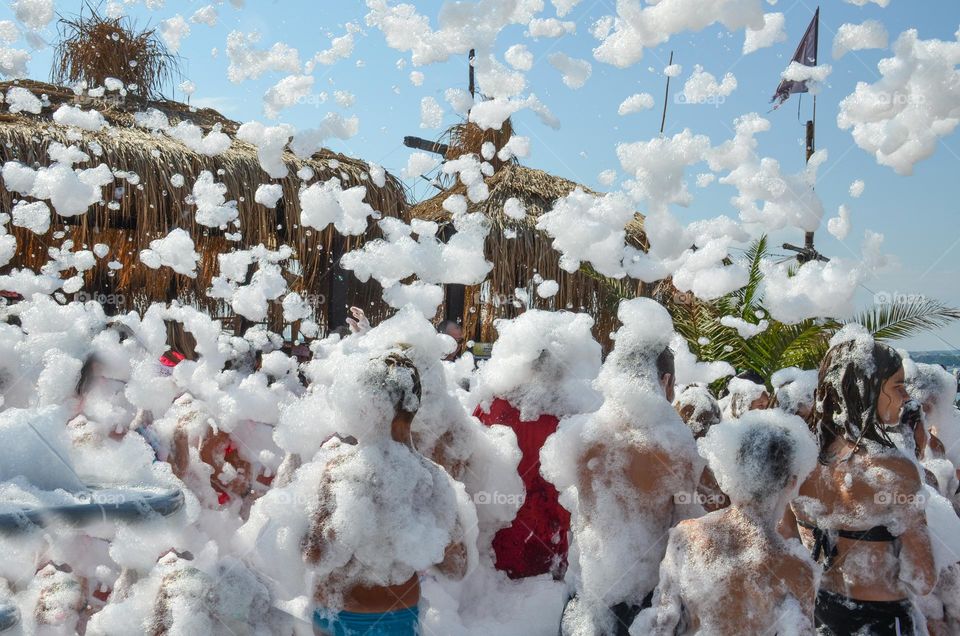 Crowd, Summer Foam Party