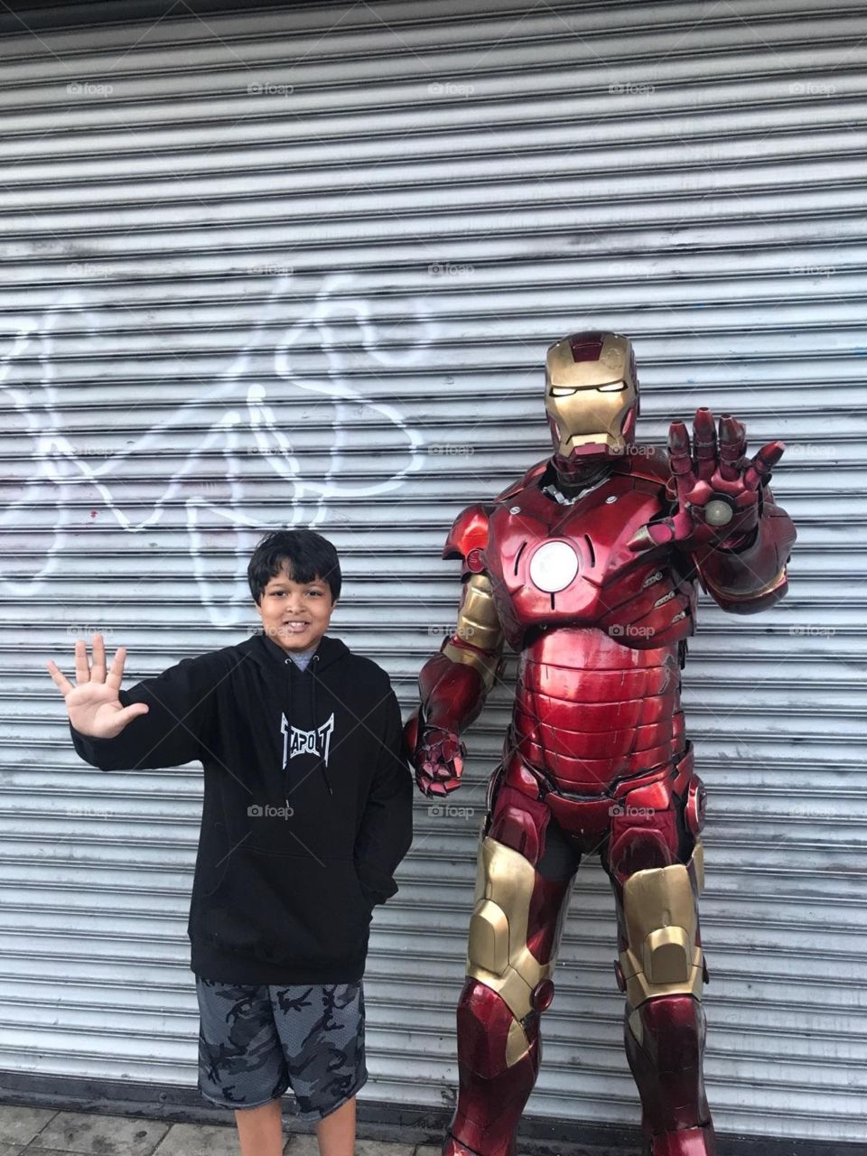 marvel hero and kid