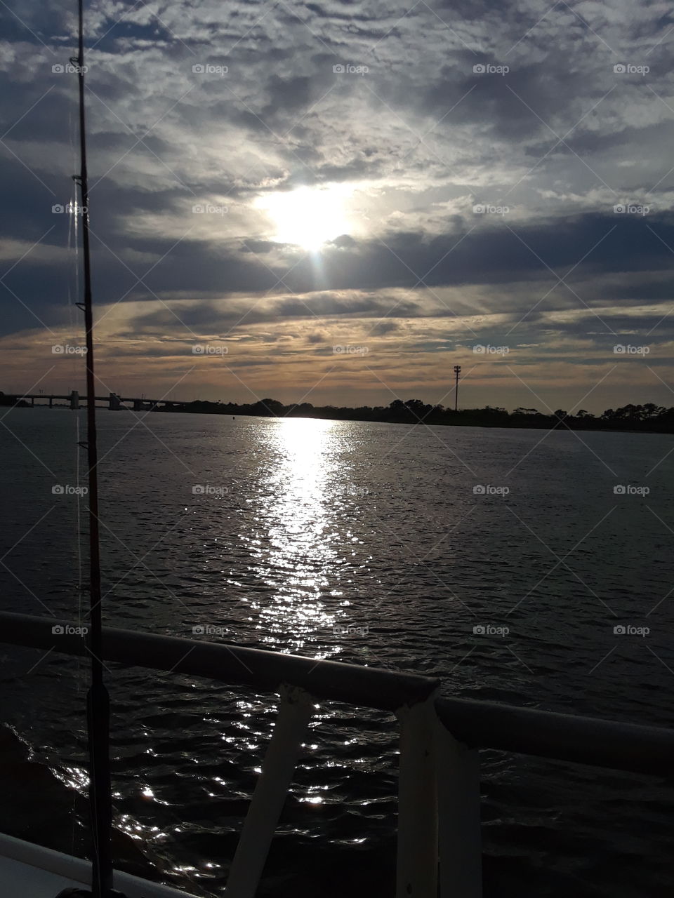 Sunset on the horizon