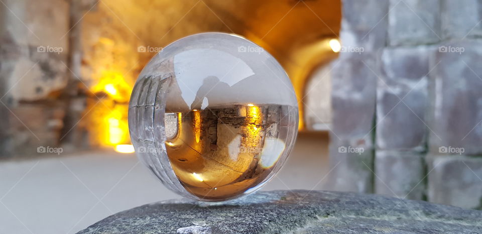 Glaskugel Festung Ehrenbreitstein Koblenz Germany