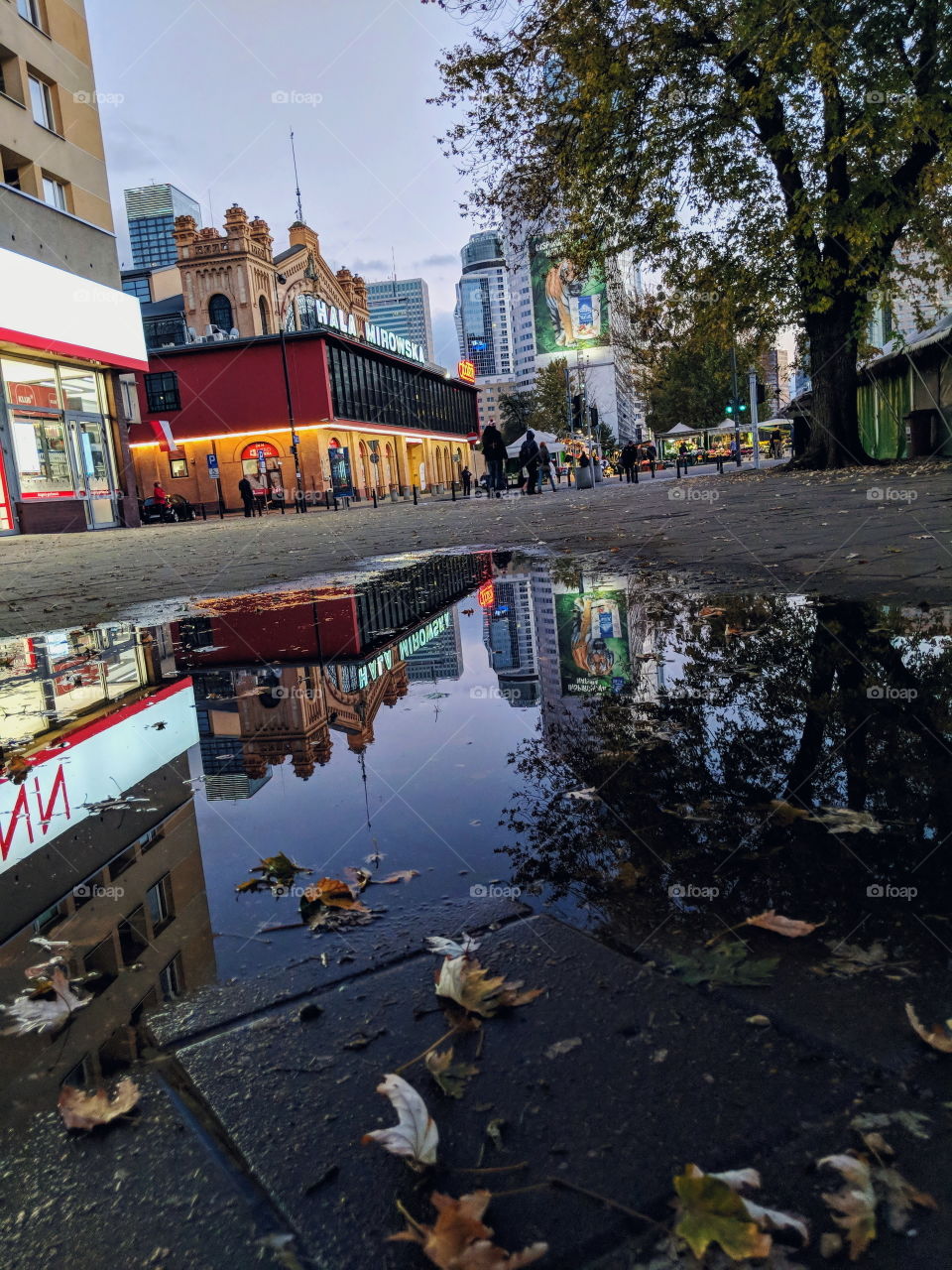 Autumn city in Poland