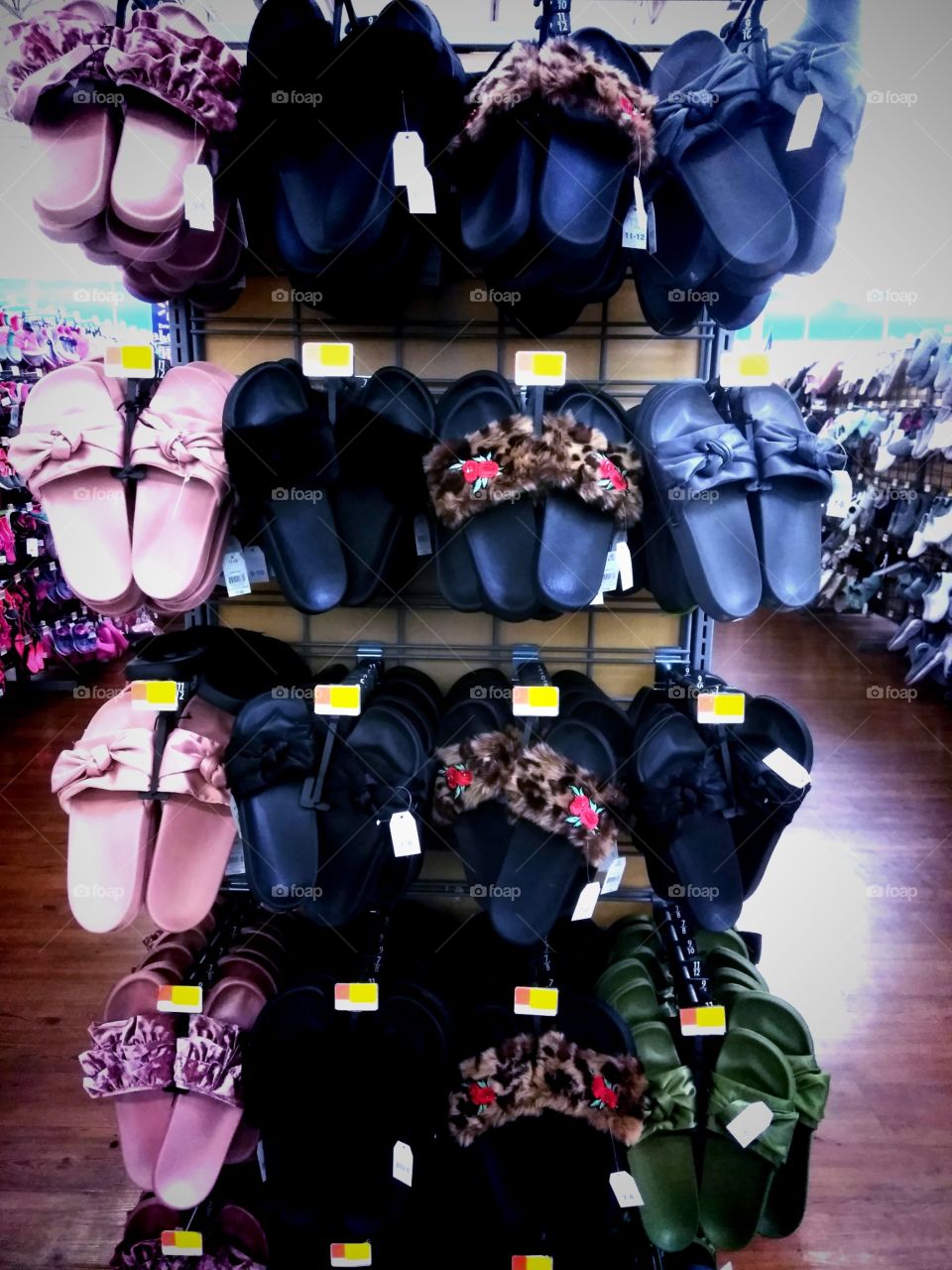 Sliding into Summer at Walmart with Trendy Slides in Faux Fur, Leopard Print and more 💛 Affordable Shoes under $10