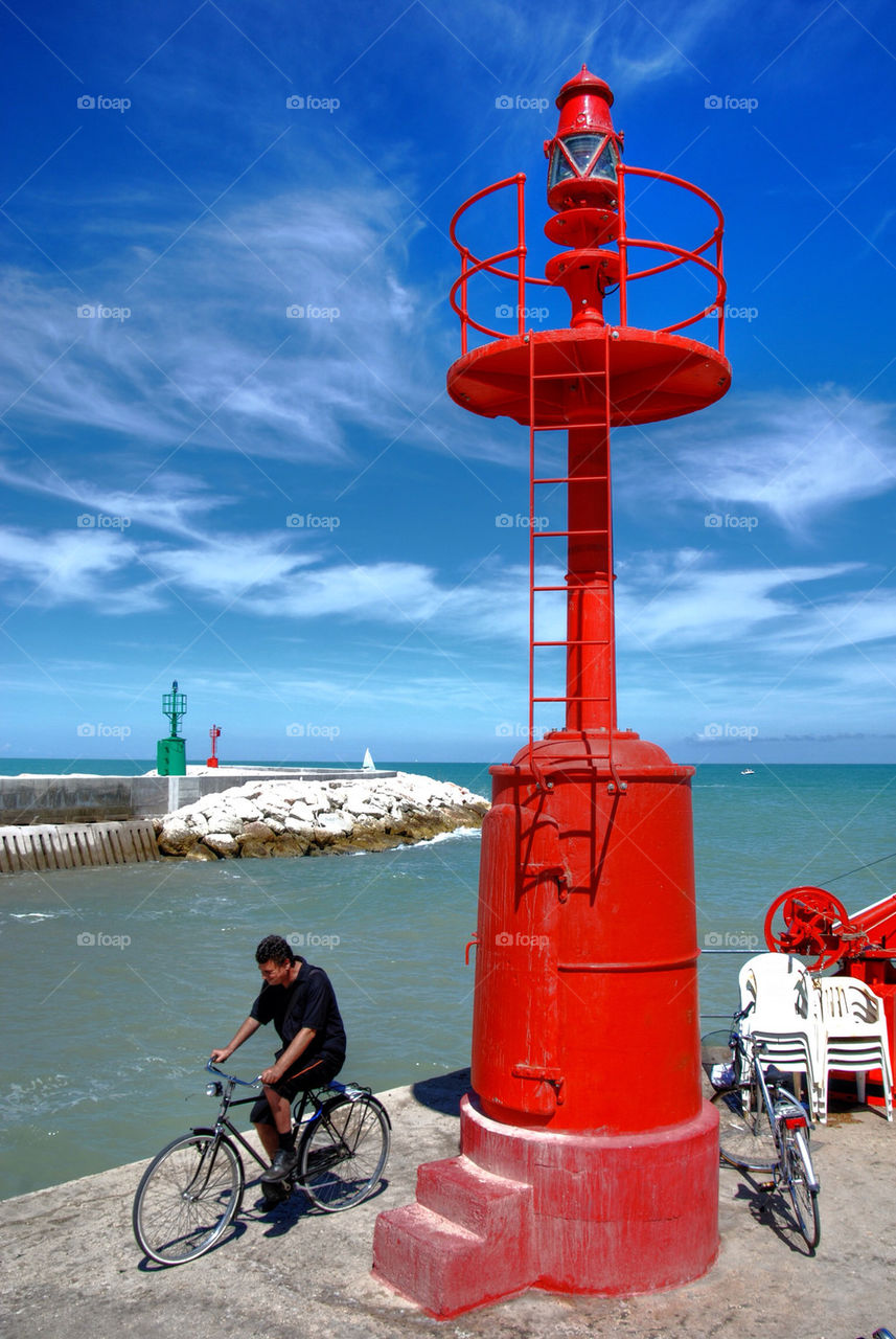 sea lighthouse by albertobaldelli