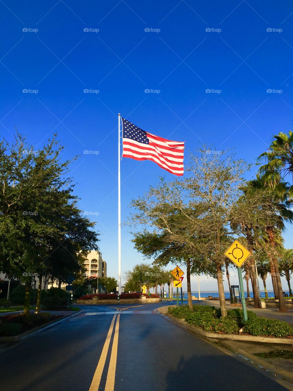 Road, Street, No Person, Flag, Travel