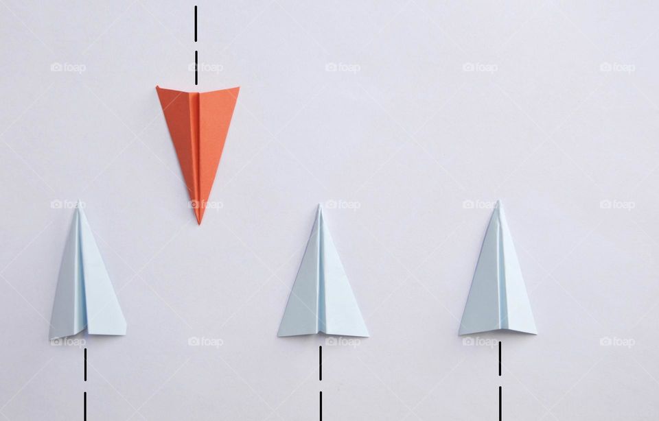 Origami paper airplanes