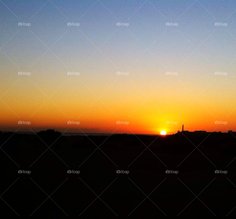 ocean sky sunset colorful by rebelf