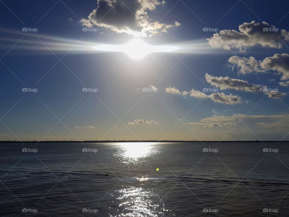 Pôr do sol, tirada em Belém Pa Brazil