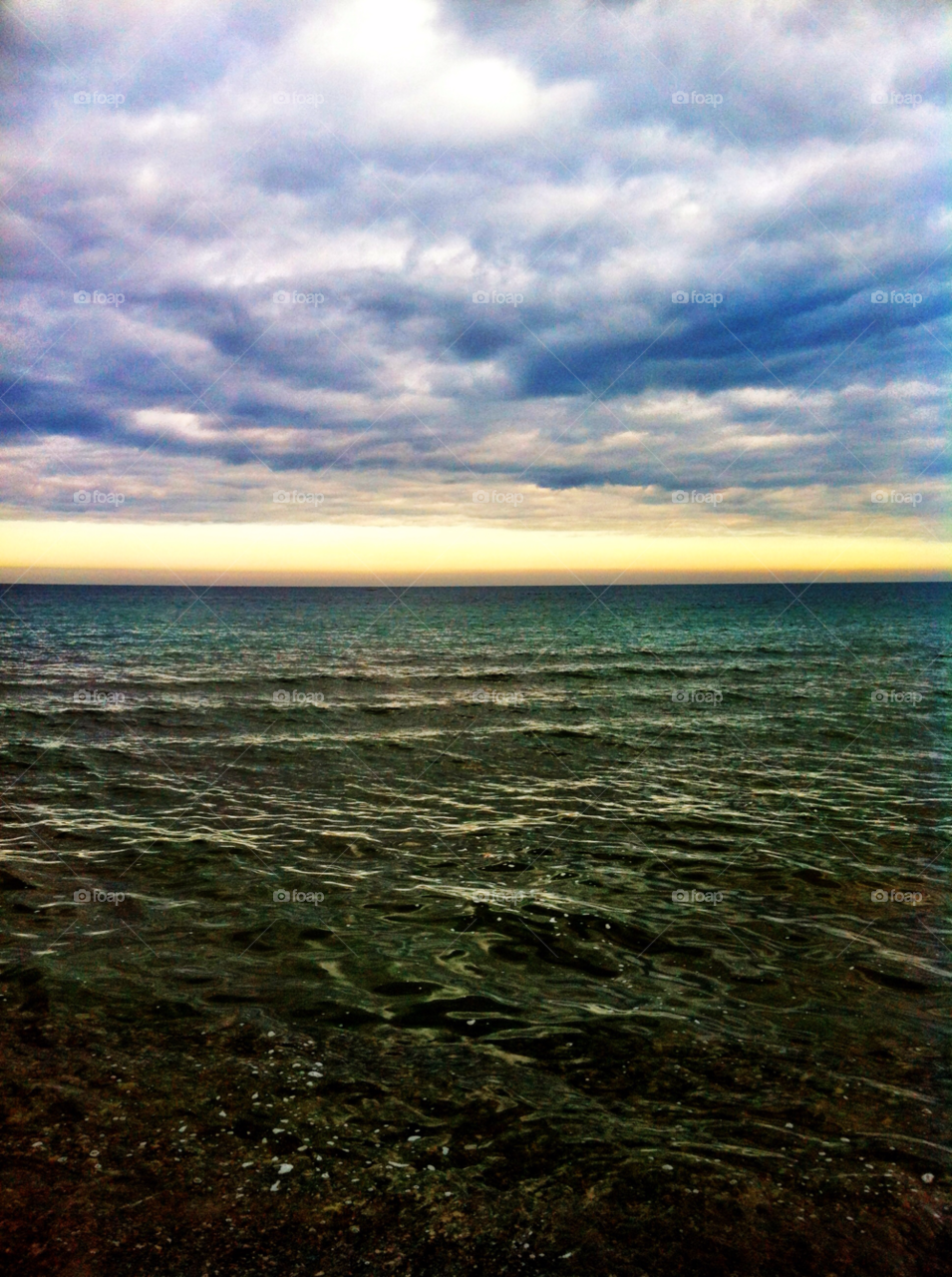 clouds lake michigan oak creek wi by doug414