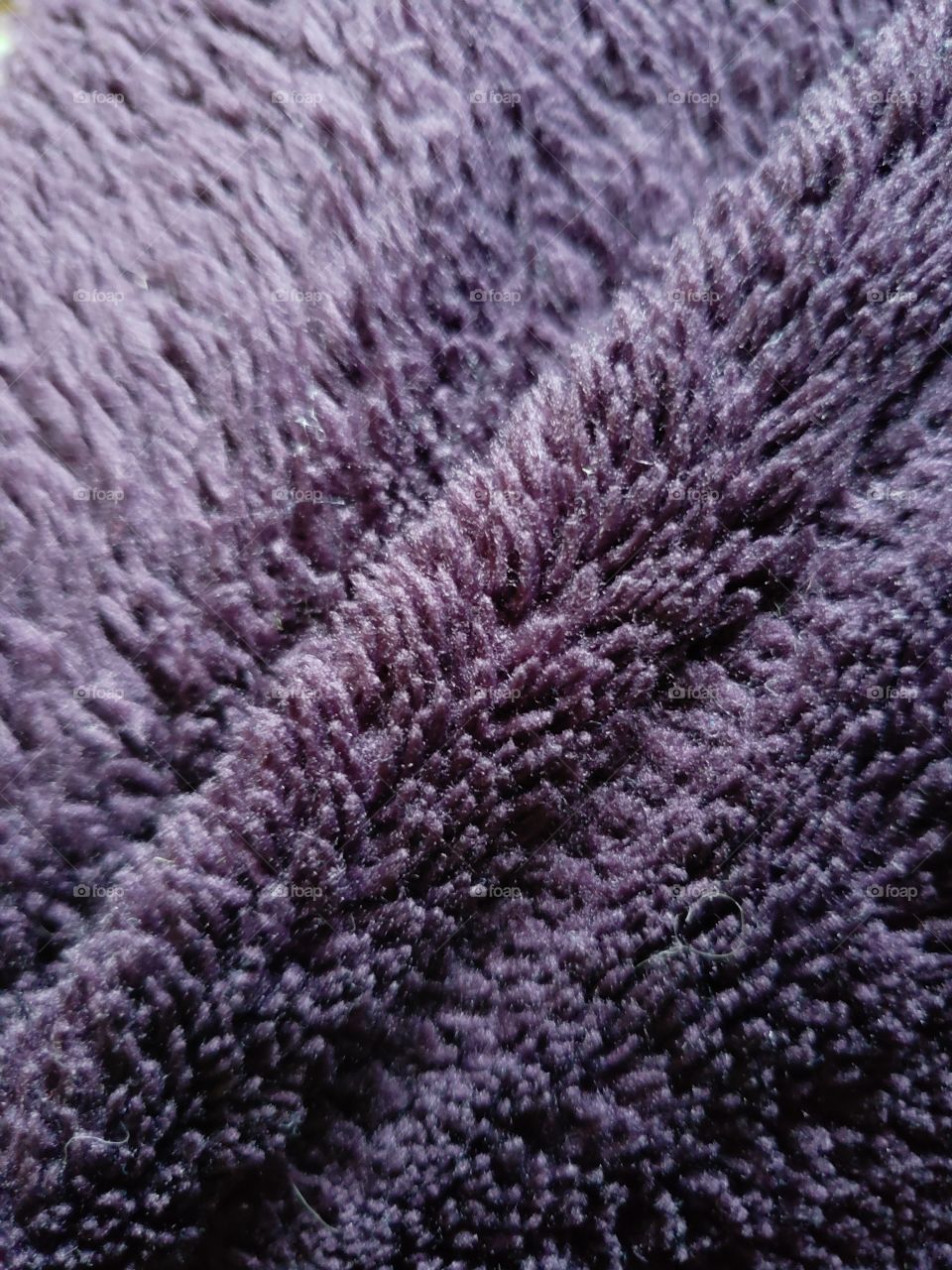purple blanket close up