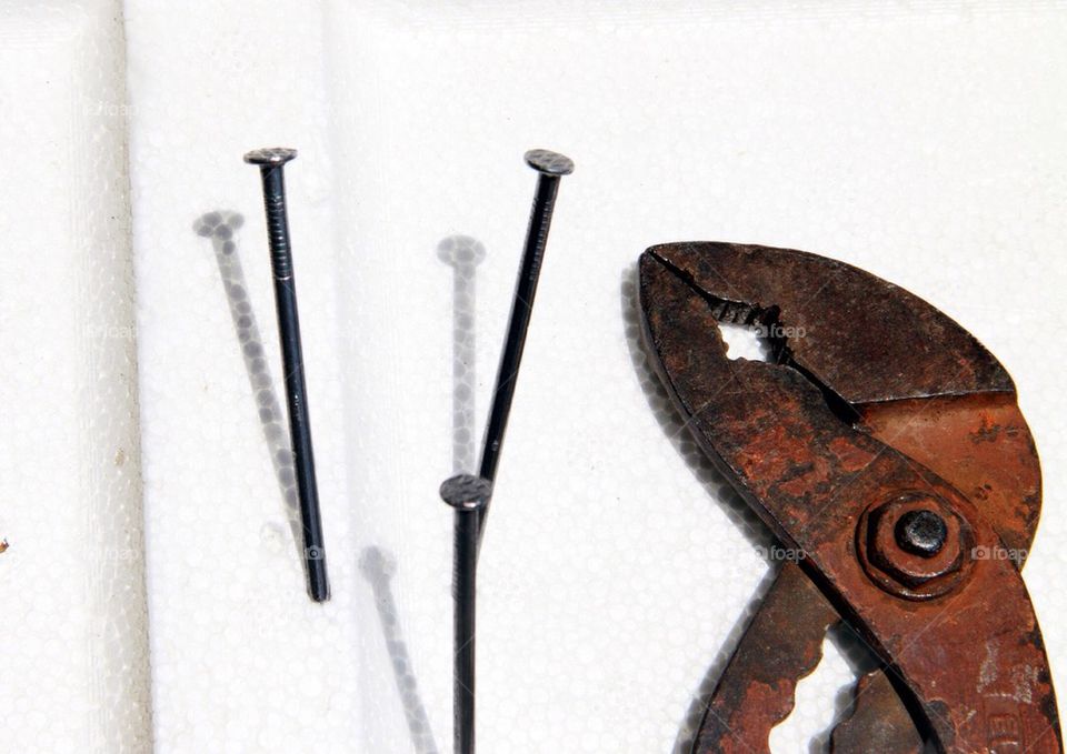 Pliers and nails