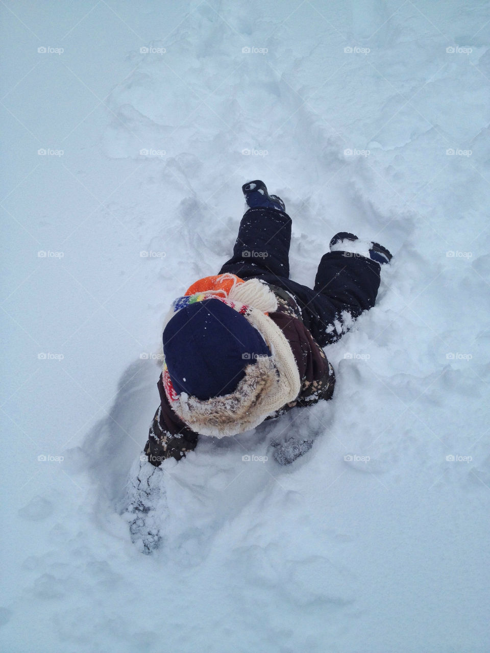 Lol hanging out in the snow. Mason loves playing in the snow
