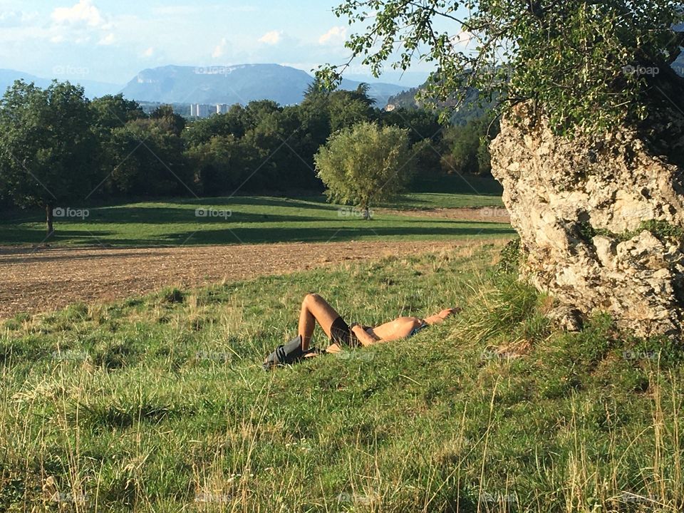 Chilling in evening sunshine 