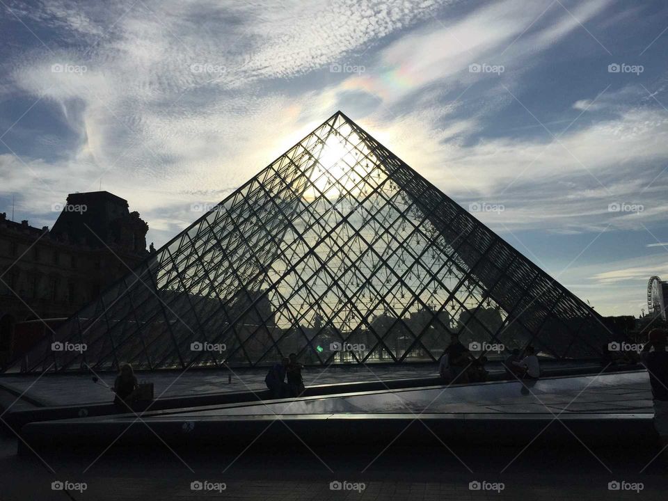 Le Louvre in the afternoon
