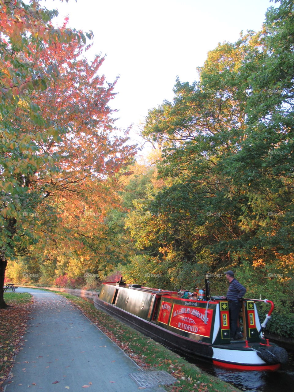 A beautiful autumnal day walking back to Llangollen