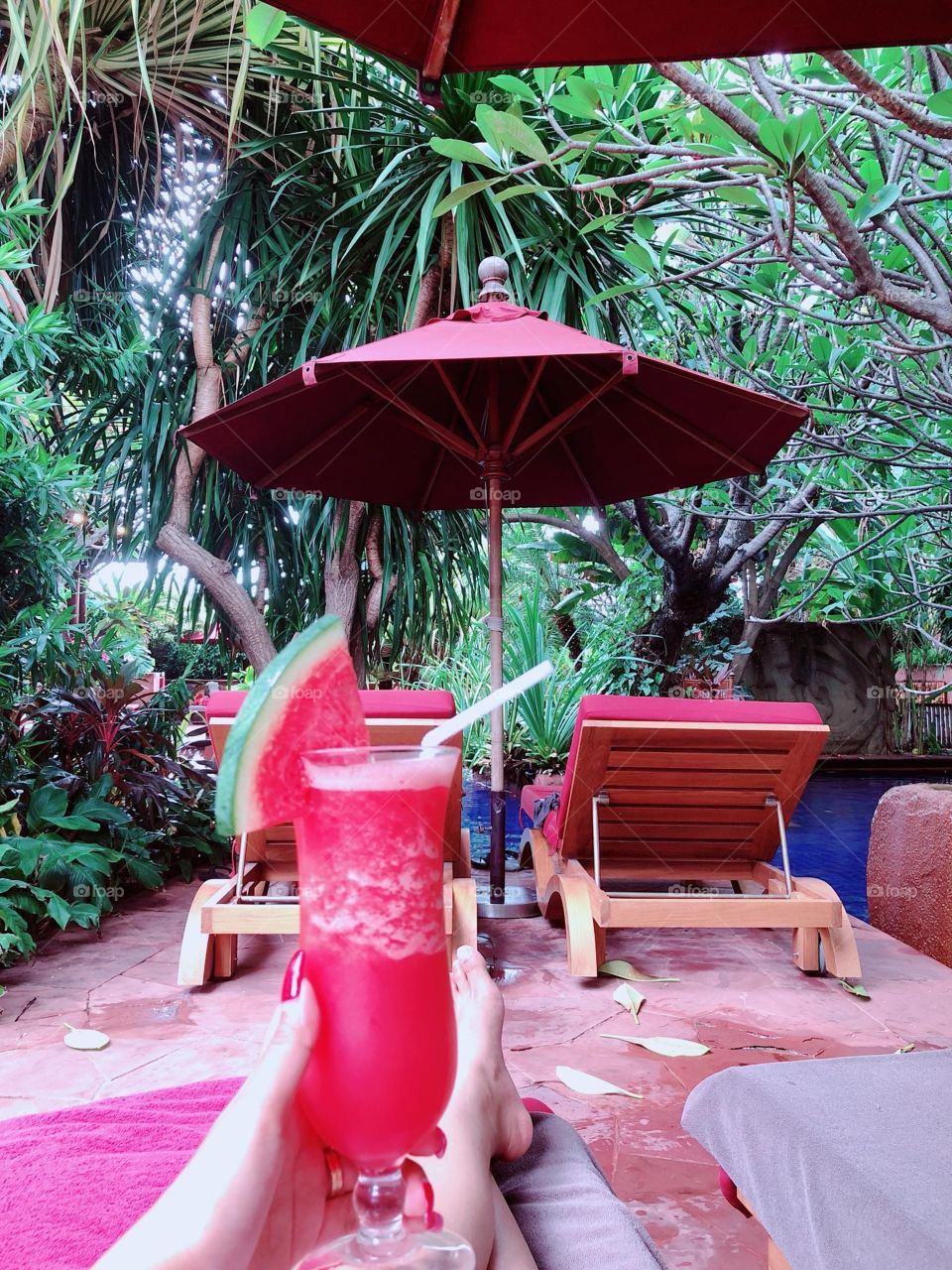 Chillax and enjoy your day refreshment fresh watermelon 