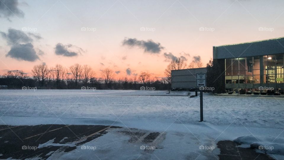 Snow Sunset