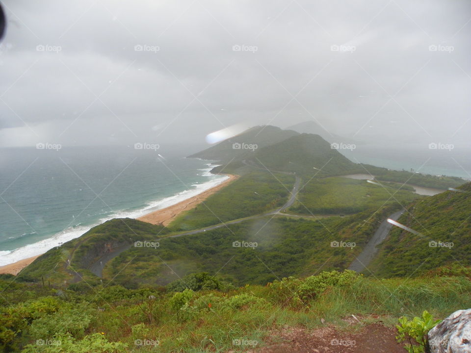 Raining at St. Kitts