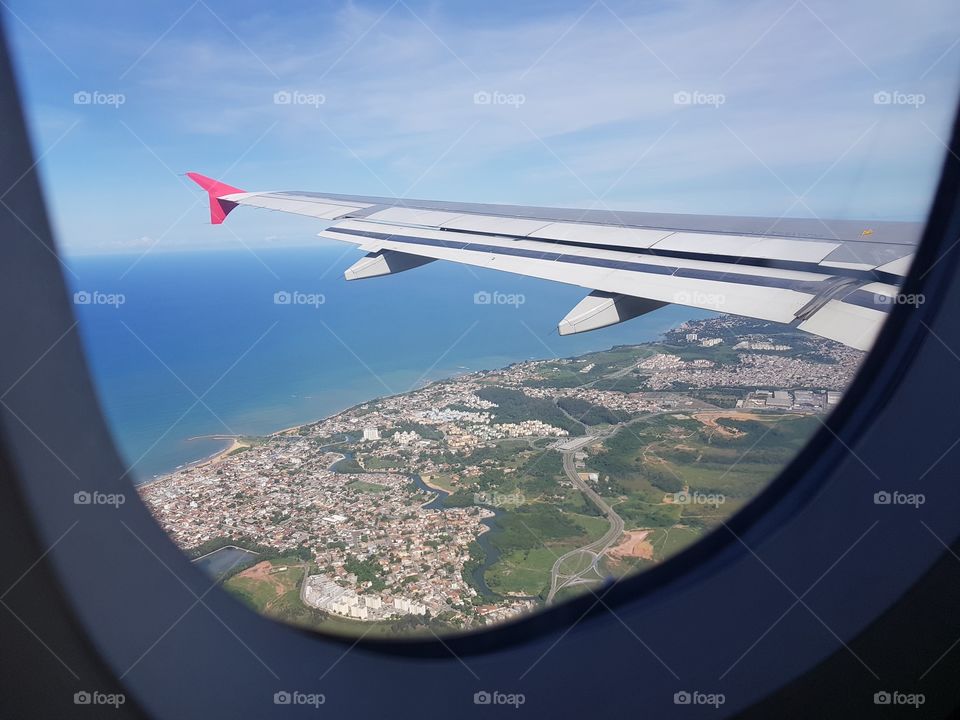 Flying between the sky and the sea