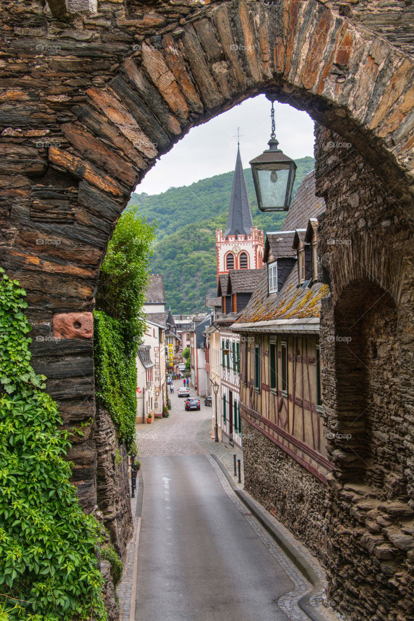 Old road into Bacharach 