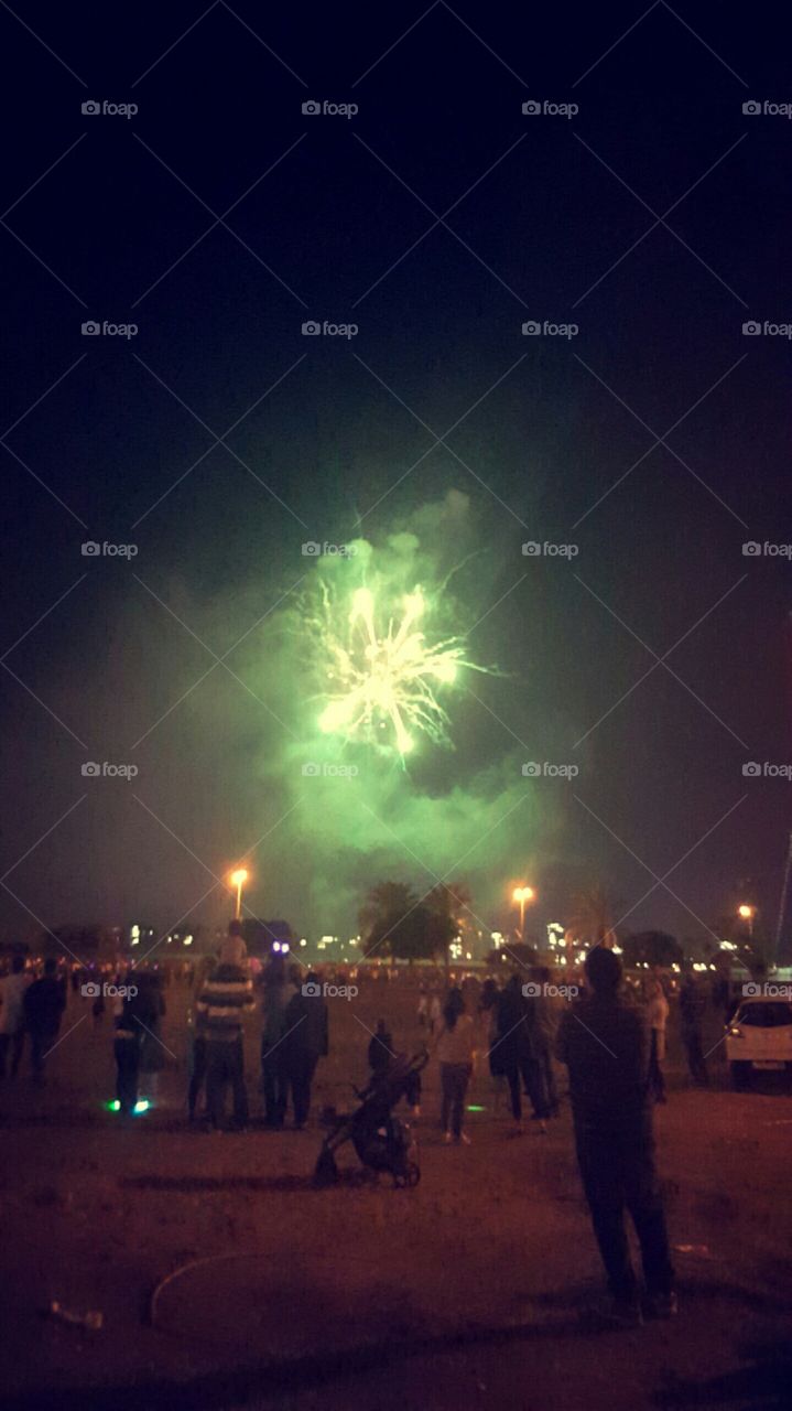 Fireworks on Independence Day of my country