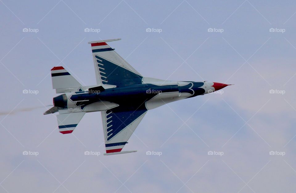 Thunderbird jet at Westover Air Force Base