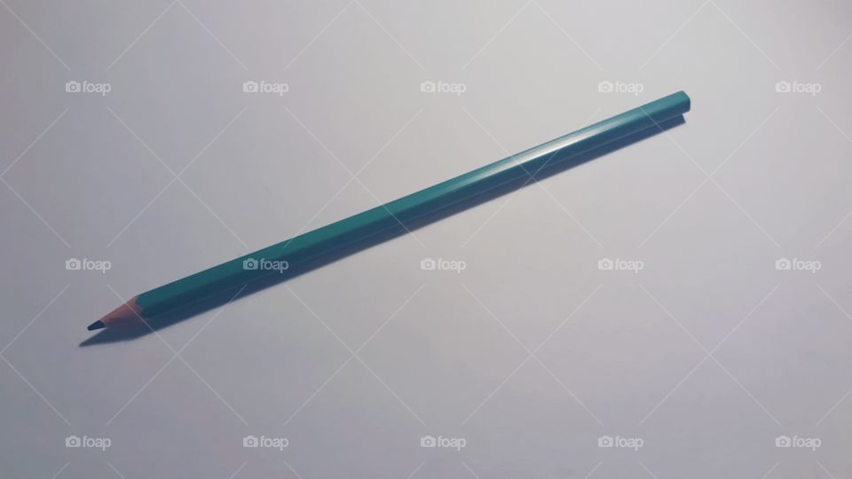 Green turquoise pencil