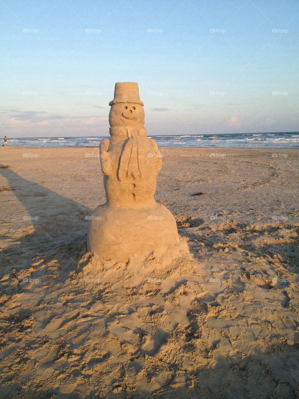 Sand Snowman