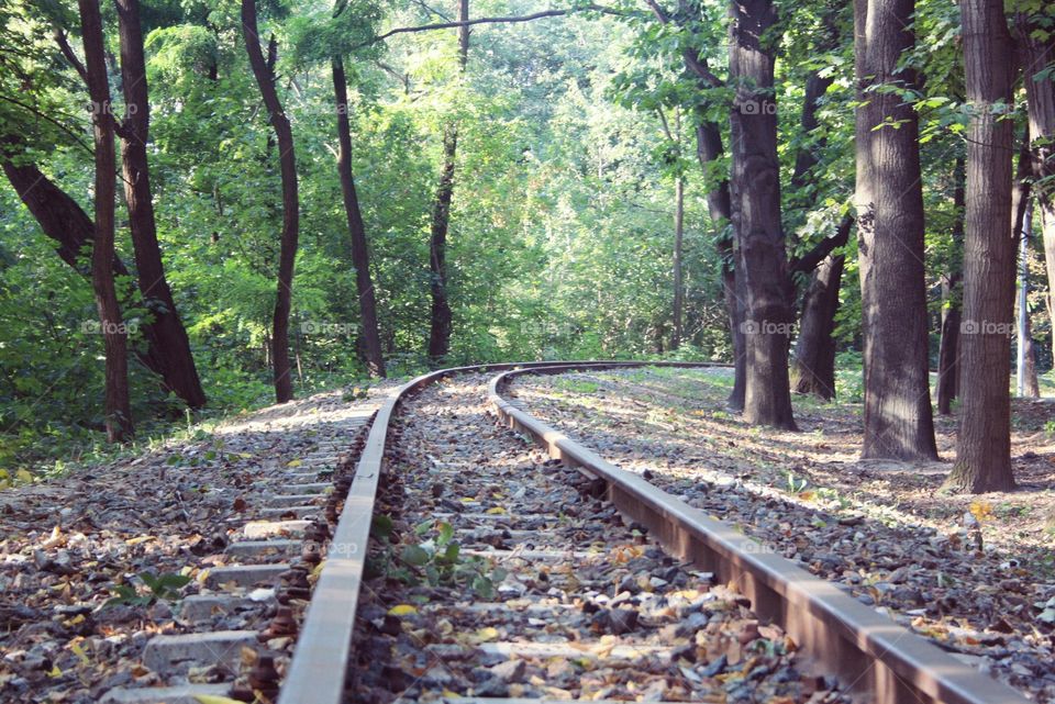 Railway for children in the park