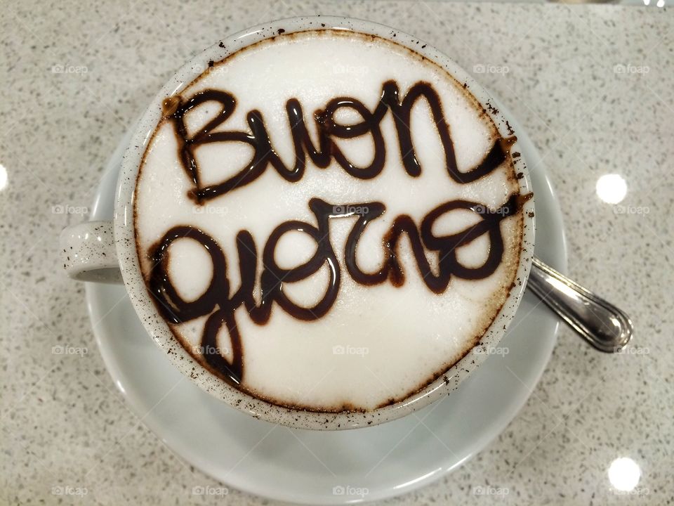 Italian cappuccino for good morning 